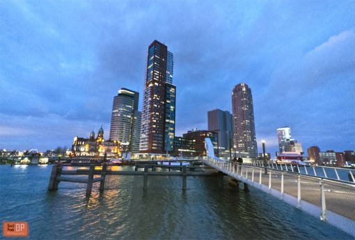 View of the Kop van Zuid in Rotterdam, The Netherlands