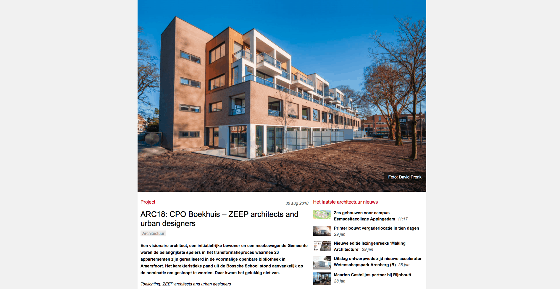 ARC18: CPO Boekhuis – ZEEP architects and urban designers - De Architect