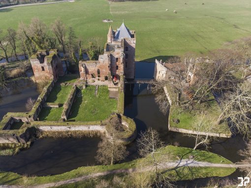 Dronefotografie: Ruïne van Brederode - Santpoort-Zuid